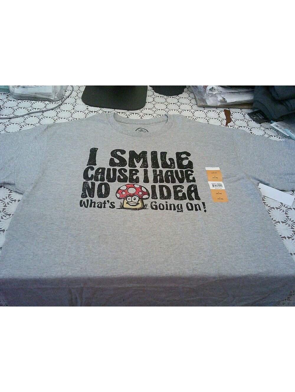 Funny Mushroom Graphic Tee – I Smile Cause I Have No Idea What’s Going On! 0140